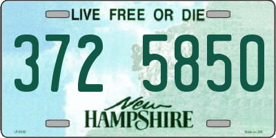 NH license plate 3725850