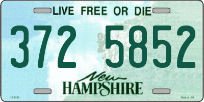 NH license plate 3725852