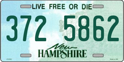NH license plate 3725862