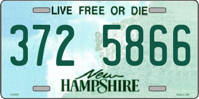 NH license plate 3725866