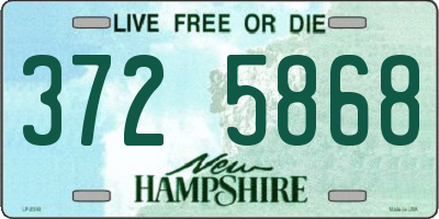 NH license plate 3725868