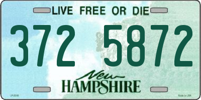 NH license plate 3725872