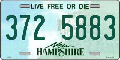 NH license plate 3725883