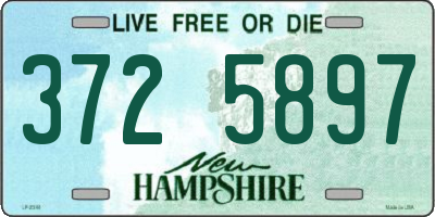 NH license plate 3725897