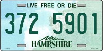 NH license plate 3725901