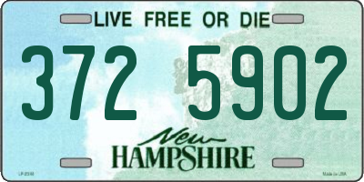 NH license plate 3725902