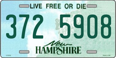 NH license plate 3725908