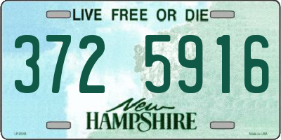 NH license plate 3725916