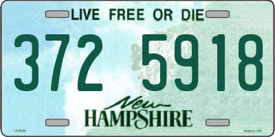NH license plate 3725918