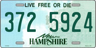 NH license plate 3725924