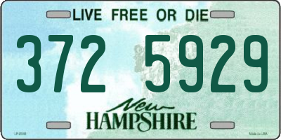 NH license plate 3725929