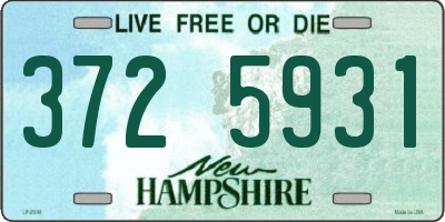 NH license plate 3725931