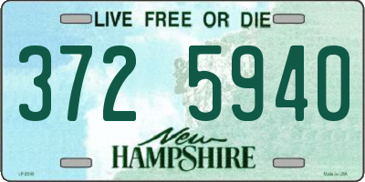 NH license plate 3725940