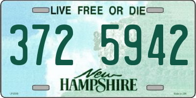 NH license plate 3725942