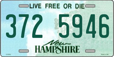 NH license plate 3725946