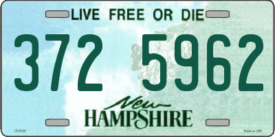 NH license plate 3725962