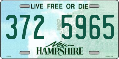 NH license plate 3725965