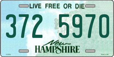 NH license plate 3725970