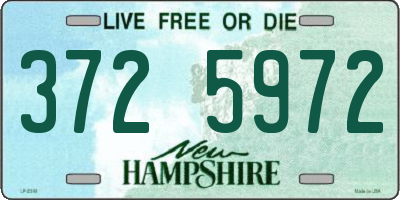 NH license plate 3725972