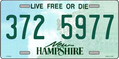 NH license plate 3725977