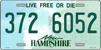 NH license plate 3726052