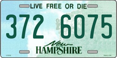 NH license plate 3726075