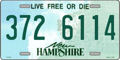NH license plate 3726114