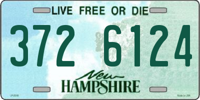NH license plate 3726124