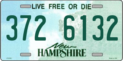NH license plate 3726132