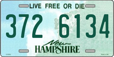 NH license plate 3726134