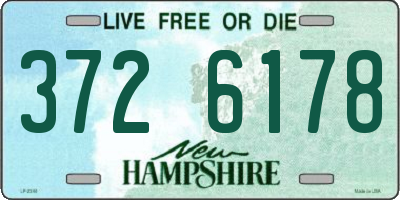 NH license plate 3726178