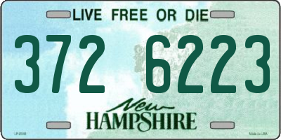 NH license plate 3726223