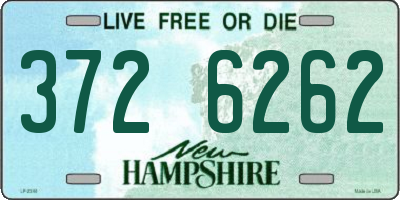 NH license plate 3726262