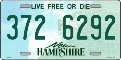 NH license plate 3726292