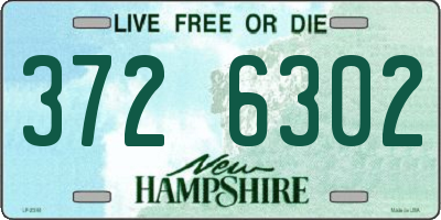 NH license plate 3726302