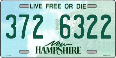 NH license plate 3726322