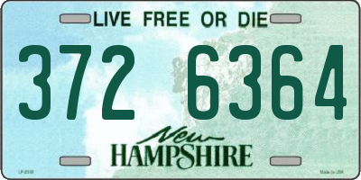 NH license plate 3726364