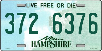 NH license plate 3726376