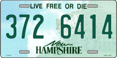 NH license plate 3726414