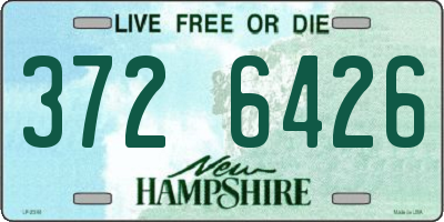 NH license plate 3726426