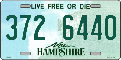 NH license plate 3726440