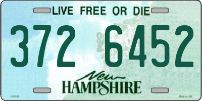 NH license plate 3726452
