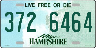NH license plate 3726464
