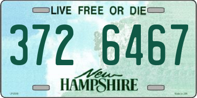 NH license plate 3726467
