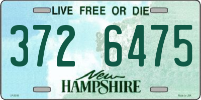 NH license plate 3726475