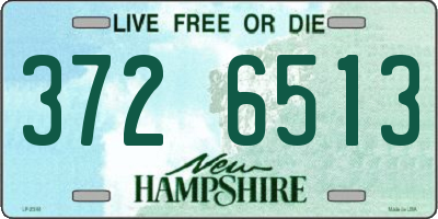 NH license plate 3726513