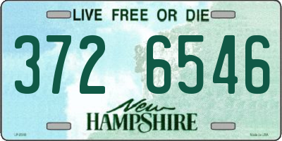 NH license plate 3726546