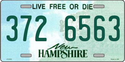 NH license plate 3726563