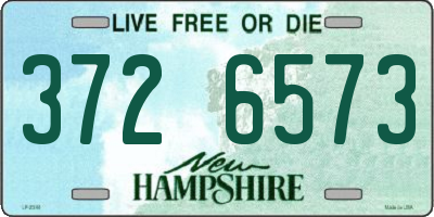 NH license plate 3726573