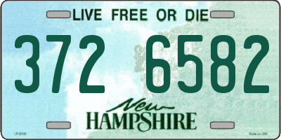 NH license plate 3726582